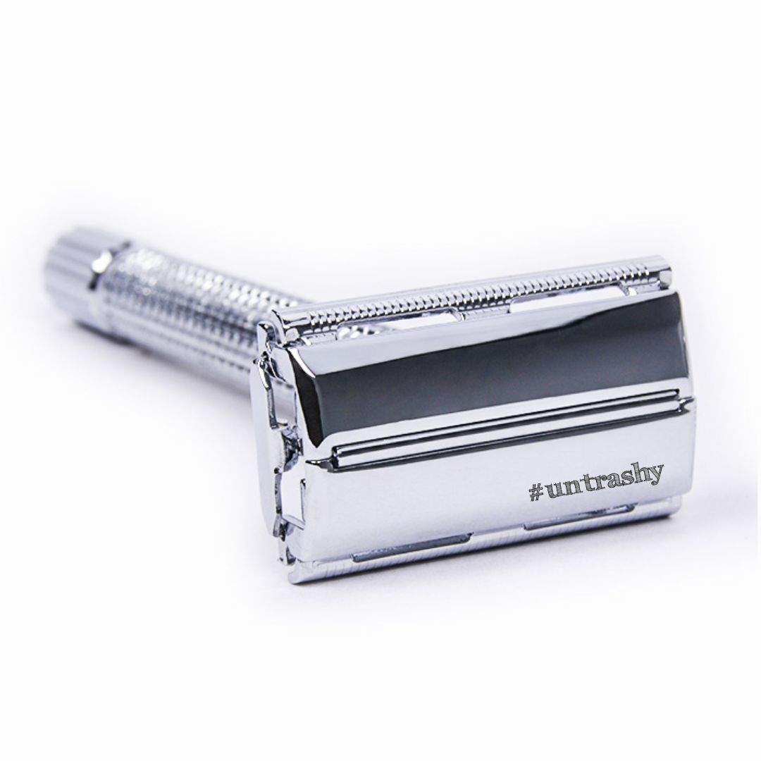 silver butterfly safety razor double edge
